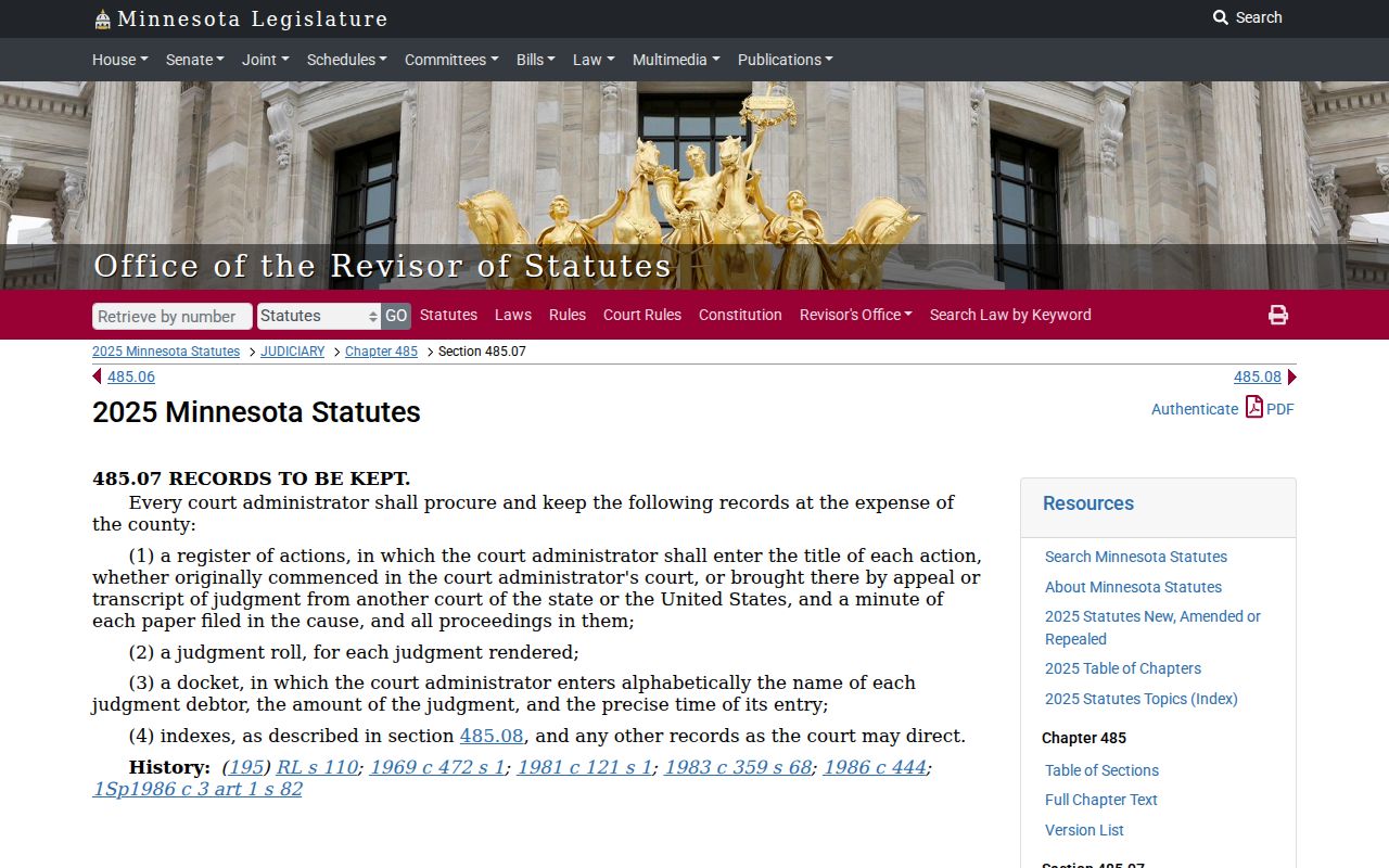 Martin County case search Register of Actions record law