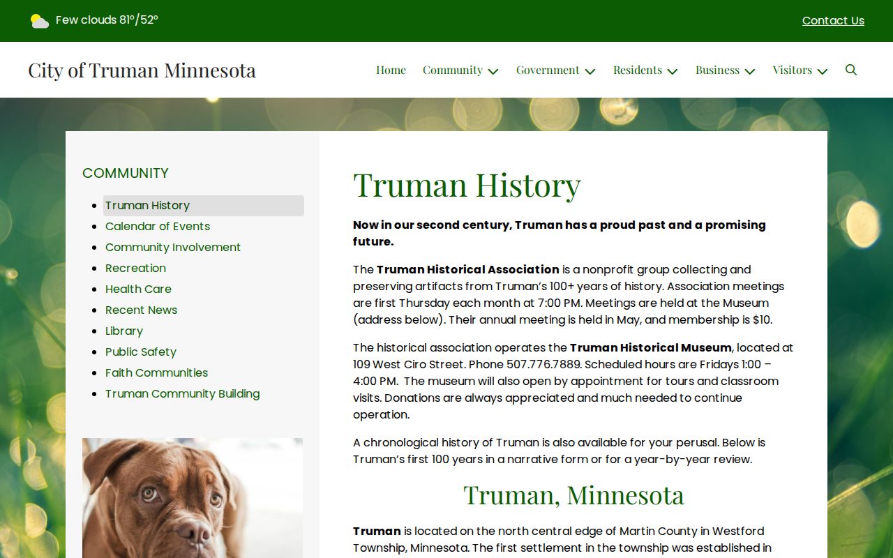 Truman court docket and city-history record source capture