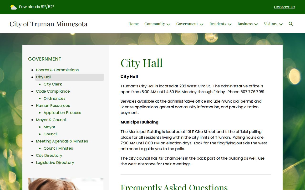 Truman court docket and parking-citation service source capture